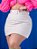 Saia Jeans Plus Size Bege - Imagem 1