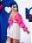 Saia Jeans Plus Size Bege - Imagem 4
