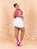 Saia Plus Size Branca Com Strass - Imagem 4