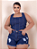Conjunto Jeans Plus Size Short e Cropped - Imagem 1