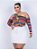 Saia Jeans Plus Size Branca Barra Feita Cintura Alta Moda - Imagem 5
