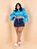 Short Saia Jeans Plus Size - Imagem 2