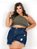 Short Saia Feminino Plus Size - Imagem 2