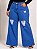 Calça Jeans Plus Size Wide Leg Fenda - Imagem 1