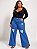 Calça Jeans Plus Size Wide Leg Fenda - Imagem 2