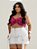 Saia Jeans Cargo Plus Size Branca - Imagem 3