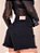 Short Jeans Preto Barra Desfiada - Imagem 6