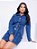 Vestido Jeans Manga Comprida Cinto - Imagem 1