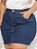 Saia Jeans Plus Size Lisa Barra Desfiada - Imagem 1