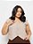 Cropped Colete Jeans Plus Size - Imagem 1
