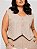 Cropped Colete Jeans Plus Size - Imagem 1