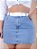 Saia Jeans Plus Size Lisa Com Cinto - Imagem 1
