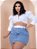 Saia Jeans Plus Size Lisa Com Cinto - Imagem 2