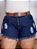 Short Jeans Plus Size Com Cinto - Imagem 1