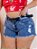 Short Jeans Plus Size Com Cinto - Imagem 1