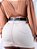 Saia Jeans Plus Size Bege Com Cinto - Imagem 5