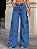 Calça Jeans Wide Leg Cargo - Imagem 1