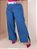 Calça Jeans Wide Leg Plus Com Fenda e Cinto - Imagem 1