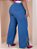 Calça Jeans Wide Leg Plus Com Fenda e Cinto - Imagem 5