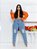 Calça Jeans Mom Plus Size Destroyed - Imagem 2