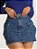 Saia Jeans Cargo Bolsos Laterais - Imagem 1