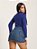 Saia Jeans Cargo Bolsos Laterais - Imagem 3