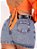 Saia Jeans Plus Size Barra Feita Com Cinto - Imagem 5