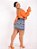 Saia Jeans Plus Size Barra Feita Com Cinto - Imagem 4
