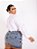 Saia Jeans Plus Size Barra Feita Com Cinto - Imagem 4