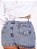 Saia Jeans Plus Size Barra Feita Com Cinto - Imagem 5
