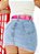 Saia Jeans Plus Size Com Cinto - Imagem 4