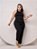 Calça Mom Jeans Plus SIze Preta - Imagem 3