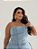 Cropped Jeans Plus Size Lavagem Clara - Imagem 1