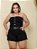 Conjunto Plus Preto Com Cinto - Imagem 1