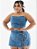 Conjunto Jeans Plus Size Trançado - Imagem 1