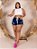 Short Jeans Plus Size Com Cordão - Imagem 2