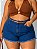 Short Jeans Plus Size Com Cinto Básico - Imagem 1