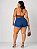Short Jeans Plus Size Com Cinto Básico - Imagem 4