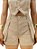 Short Jeans Cargo Bege - Imagem 1