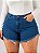 Short Jeans Plus Size Liso - Imagem 1