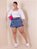 Short Saia Jeans Plus Size - Imagem 2
