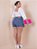 Short Saia Jeans Plus Size - Imagem 4