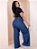 Calça Wide Leg Plus Size Com Cinto - Imagem 4