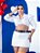 Saia Jeans Branca Plus Com Cinto - Imagem 3