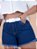Short Jeans Plus Size Liso Com Cinto Branco - Imagem 1