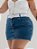 Saia Jeans Plus Size Com Cinto Branco - Imagem 1