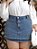 Short Saia Jeans Plus Size Strass Espalhados - Imagem 1