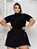 Short Saia Jeans Plus Size Com Fivela - Imagem 3
