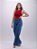 Calça Jeans Wide Leg Bolso Frontal - Imagem 3