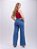 Calça Jeans Wide Leg Bolso Frontal - Imagem 4